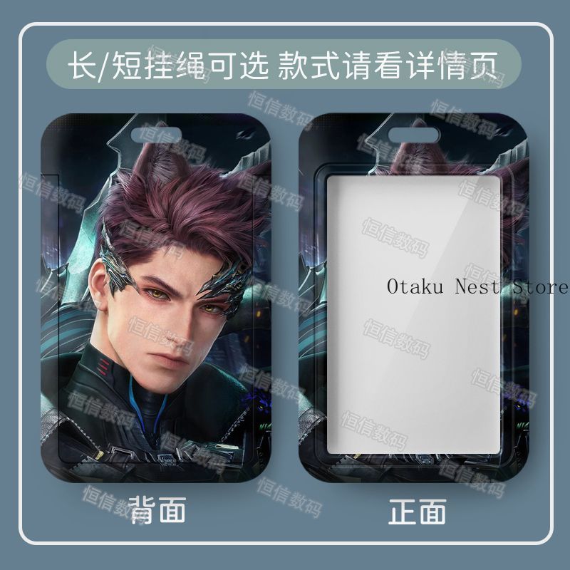 Men Keychain Accessories - Anime Love and Deepspace Valko Creditcardhouder