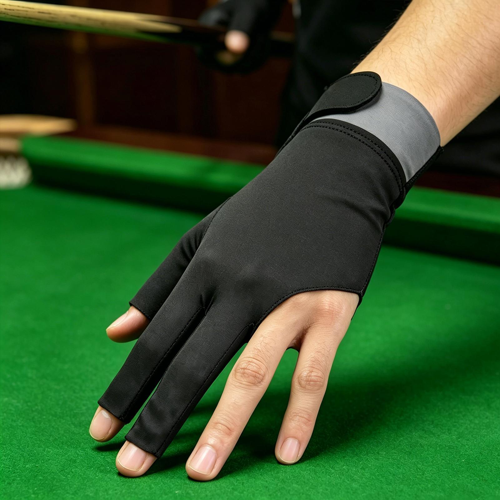 Men Accessories For Hand - Zwembadhandschoen Linkerhand Ademend 3-vinger biljartaccessoires Lichtgewicht