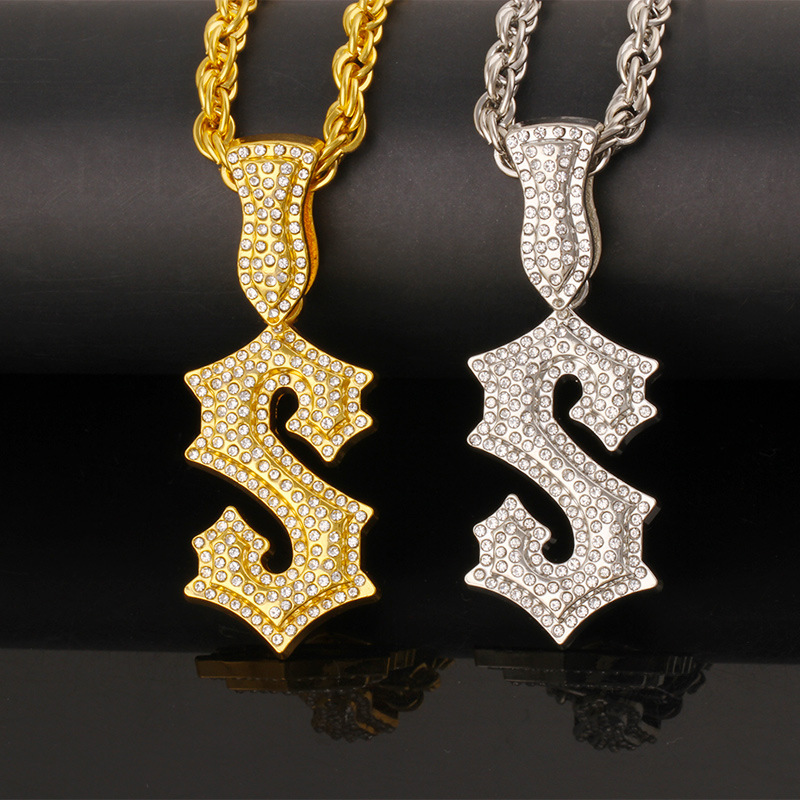 Men Accessories Singapore - Nieuwe Letter S Hip Hop ketting
