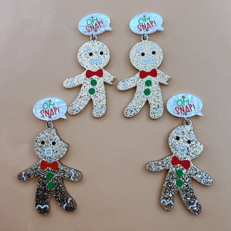 Men Keychain Accessories - 10 stuks schattige kerst gingerbread man