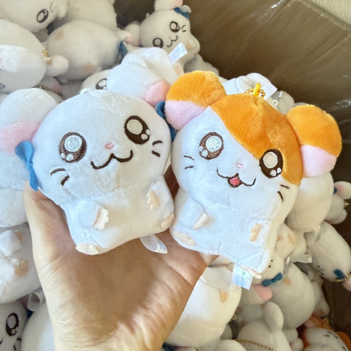 Men Keychain Accessories - Schattige Hamtaro Bijou knuffelpluche sleutelhanger tasbedel