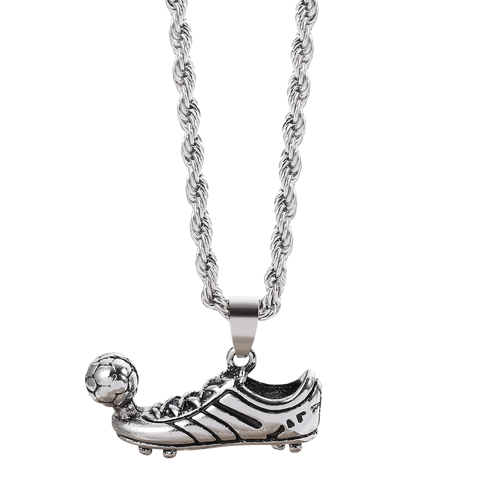 Men Accessories Singapore - Hiphop Punk Voetbal Schoen Hanger Ketting