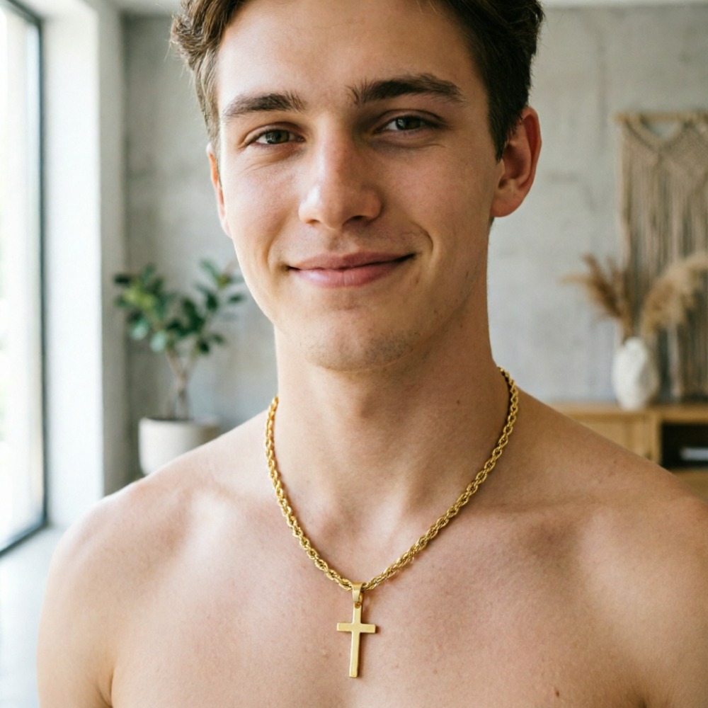 Men Accessories Singapore - Nieuwe Mode Kruis Hanger Ketting voor