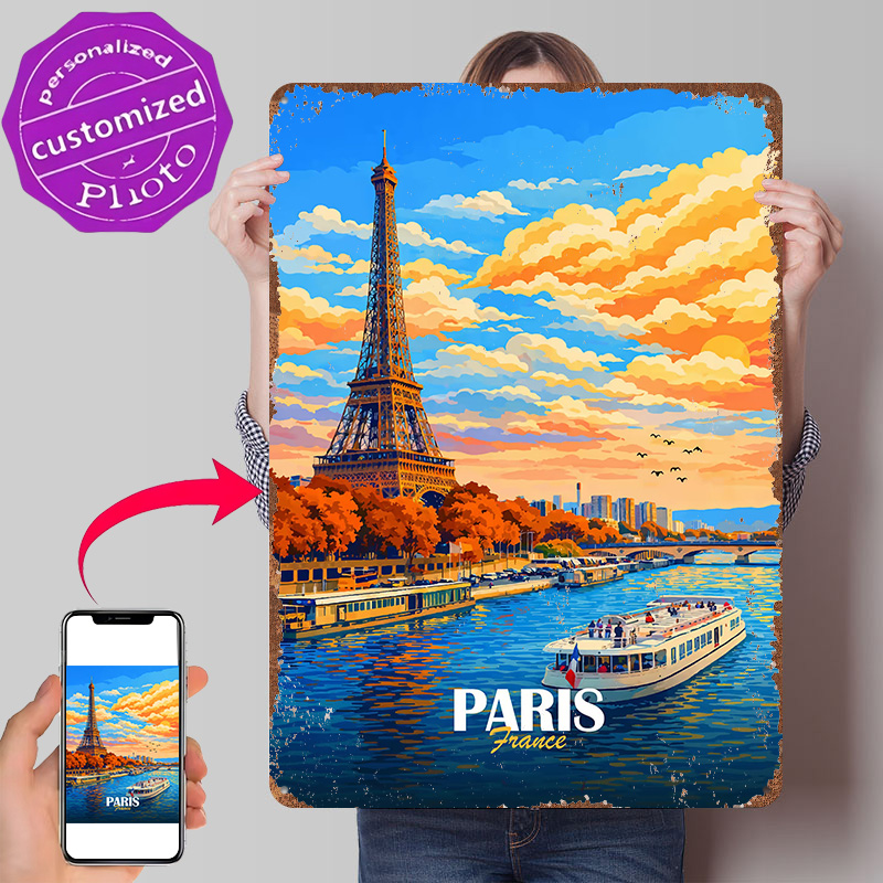 Men'S Accessories Paris - Paris By The Seine Gepersonaliseerde 3D-getextureerde
