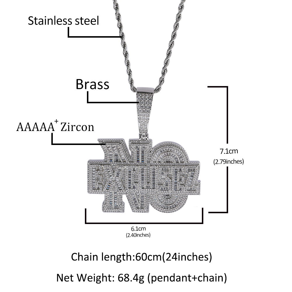 Men Accessories Singapore - Niche Design Alphabet Hiphop-ketting voor mannen