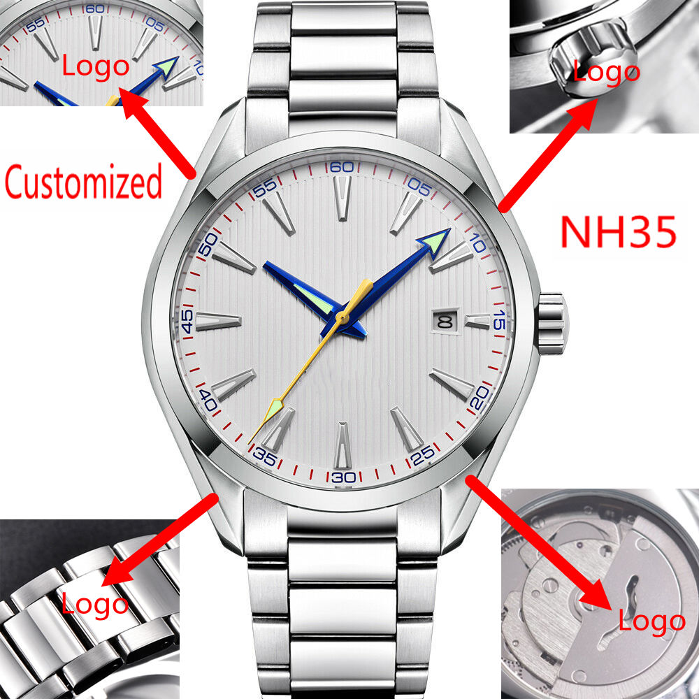 Men'S Accessories Jewelry Bracelet - Aangepast logo 41 mm heren Miyota/NH35