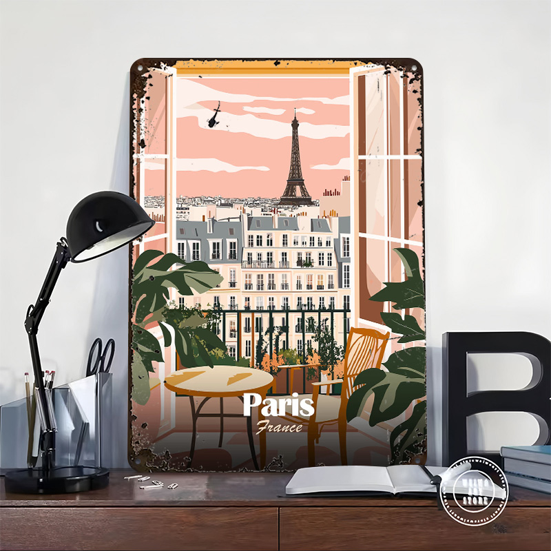 Parijs Balkon View Metalen Pos - Men'S Accessories Paris recensie en prijs