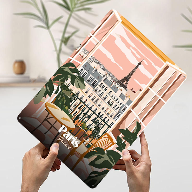Parijs Balkon View Metalen Pos - Men'S Accessories Paris recensie en prijs
