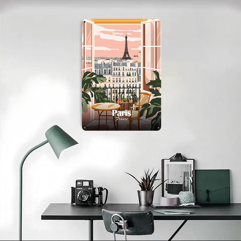 Parijs Balkon View Metalen Pos - Men'S Accessories Paris recensie en prijs