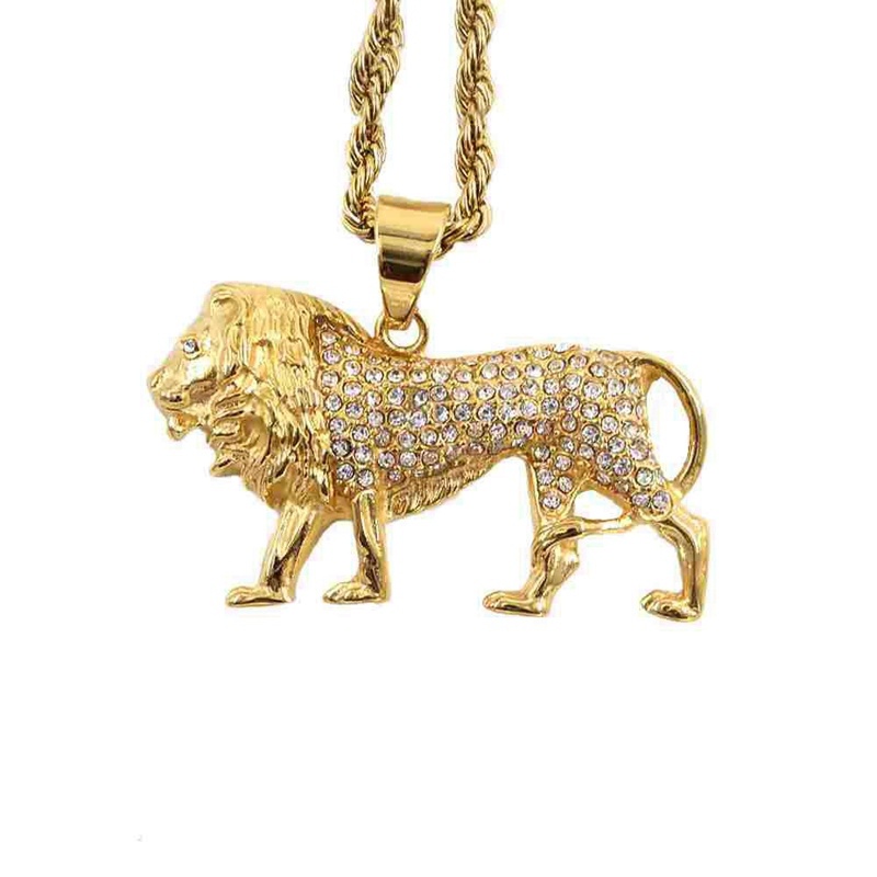 Hiphop-kettingen met kristalle - Men Accessories Singapore recensie en prijs