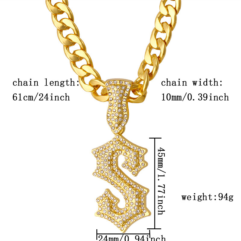 Nieuwe Letter S Hip Hop kettin - Men Accessories Singapore recensie en prijs