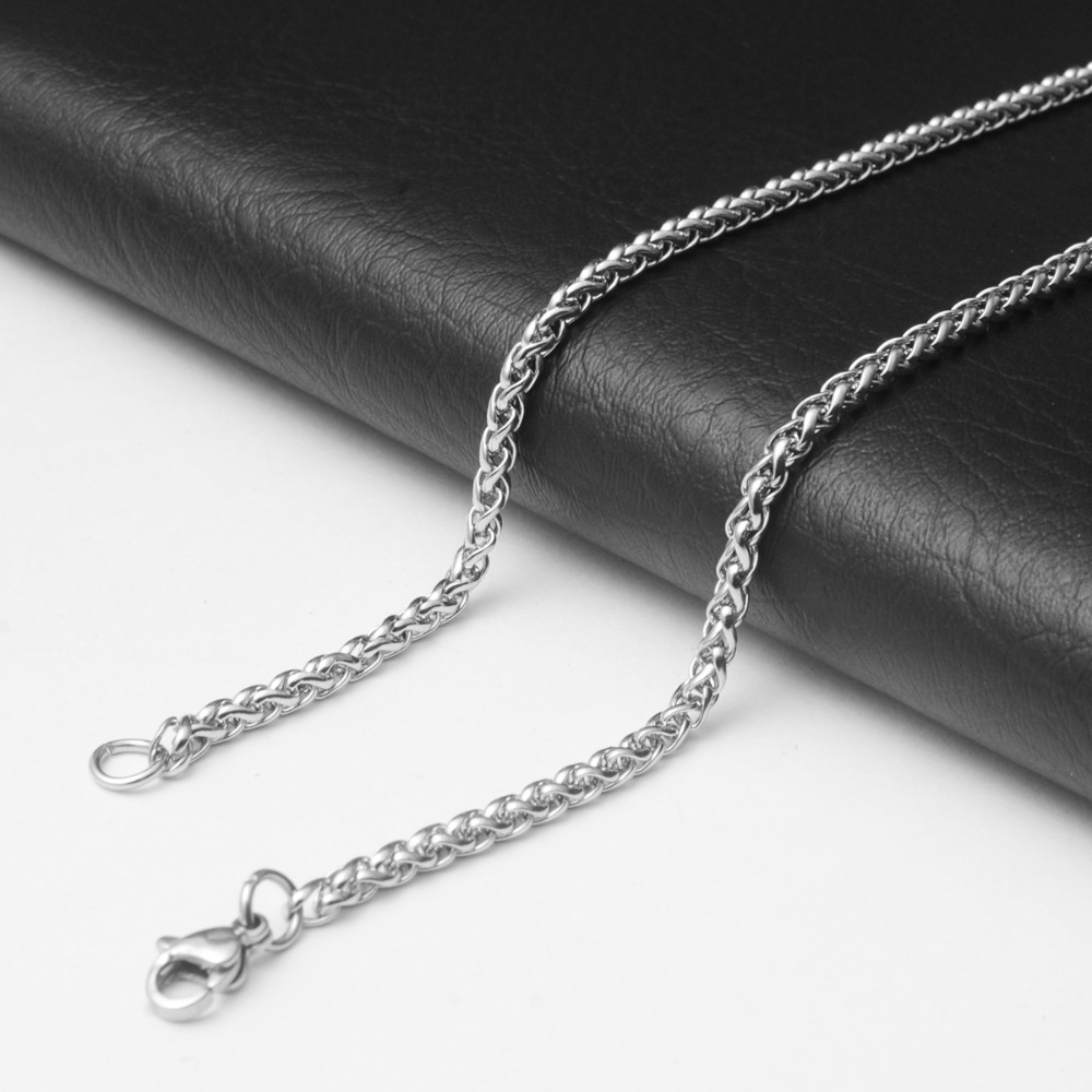 3MM dikke roestvrijstalen gedr - Men Accessories Singapore recensie en prijs