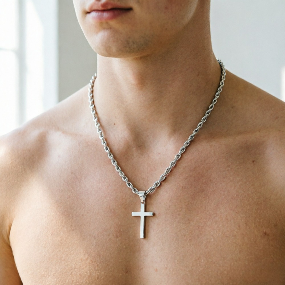 Nieuwe Mode Kruis Hanger Ketti - Men Accessories Singapore recensie en prijs