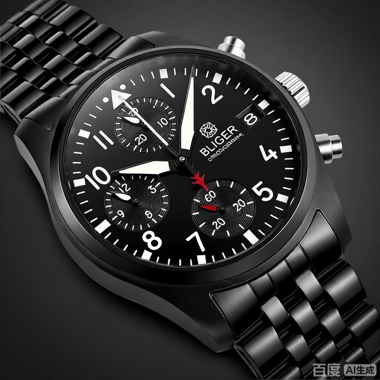 BLIGER Volledig zwart geborste - Men'S Accessories Jewelry Bracelet recensie en prijs