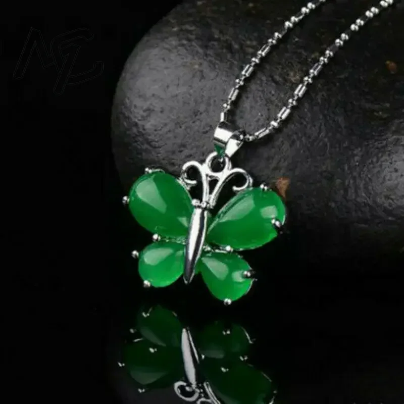 S925 Zilver Groene Jade Vlinde - Men Accessories For Hand recensie en prijs